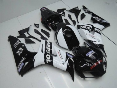CBR 1000 RR 04-05 Motorrad Verkleidungen - Weiß Repsol Schwarz