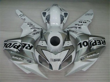 CBR 1000 RR 04-05 Motorrad Verkleidungen - Weiß Silber Schwarz Repsol
