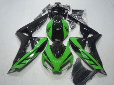 CBR 1000 RR 06-07 Motorrad Verkleidung - Schwarz Grün