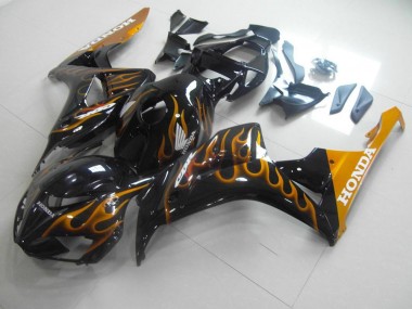 CBR 1000 RR 06-07 Motorrad Verkleidungen - Gold Flamme