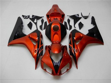 CBR 1000 RR 06-07 Motorrad Verkleidungen - Orange Schwarz