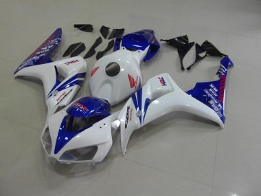 CBR 1000 RR 06-07 Motorrad Verkleidungen - Perl Weiß Blau