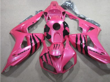 CBR 1000 RR 06-07 Motorrad Verkleidungen - Rosa Schwarz Monster