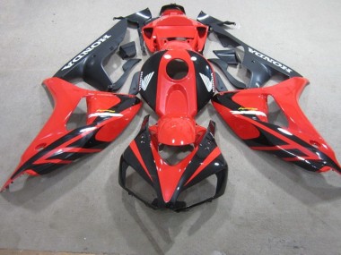 CBR 1000 RR 06-07 Motorrad Verkleidungen - Rot Schwarz Fireblade