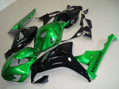 CBR 1000 RR 06-07 Motorrad Verkleidungen - Schwarz Grün
