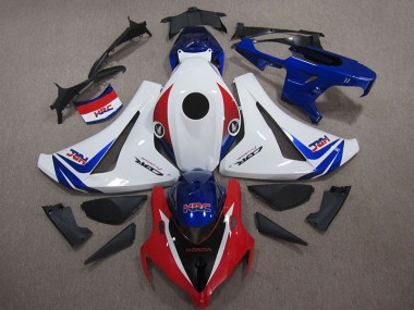 CBR 1000 RR 08-11 Motorrad Verkleidung - Weiß Blau Rot HRC