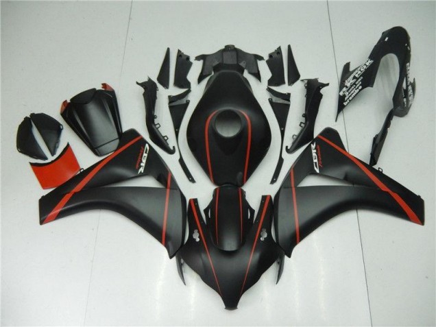 CBR 1000 RR 08-11 Motorrad Verkleidungen - Matt Schwarz Rot CBR 1000 RR 08-11 Motorrad Verkleidungen - Matt Schwarz Rot