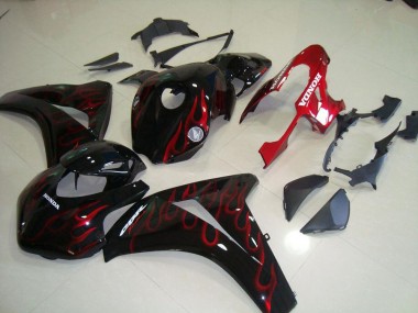 CBR 1000 RR 08-11 Motorrad Verkleidungen - Rot Flamme Rennen
