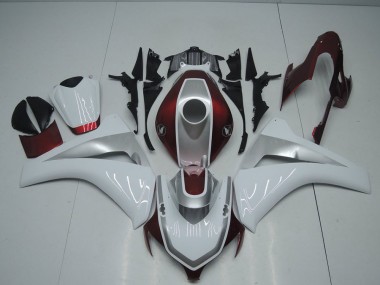 CBR 1000 RR 08-11 Motorrad Verkleidungen - Rot Weiß Und Silber