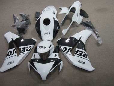 CBR 1000 RR 08-11 Motorrad Verkleidungen - Schwarz Weiß Repsol