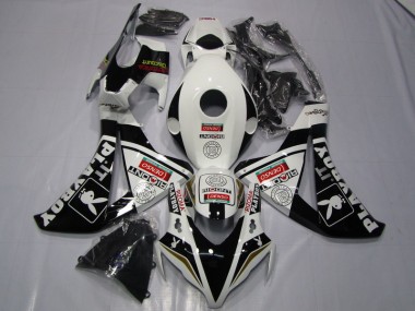 CBR 1000 RR 08-11 Motorrad Verkleidungen - Schwarz Weißer Denso Playboy