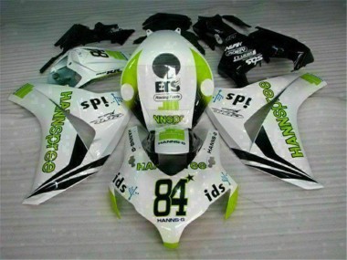CBR 1000 RR 08-11 Motorrad Verkleidungen - Weiß Grün Hannspree 84