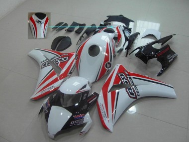CBR 1000 RR 08-11 Motorrad Verkleidungen - Weiß Rot Rsd