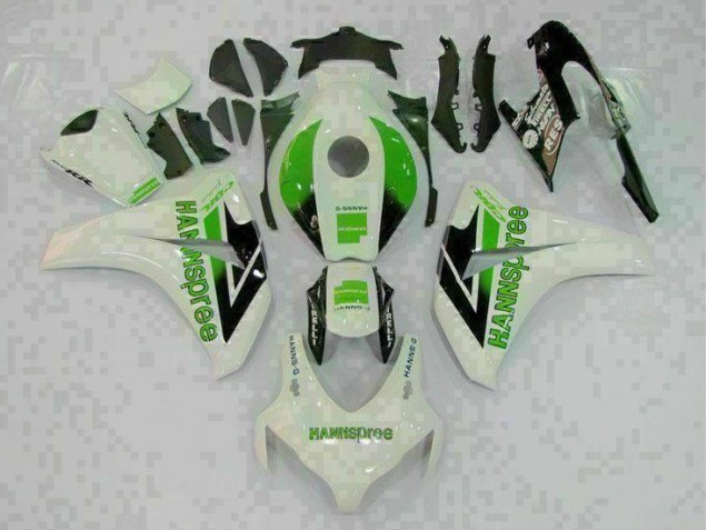 CBR 1000 RR 08-11 Motorrad Vollverkleidung - Grün Weiß CBR 1000 RR 08-11 Motorrad Vollverkleidung - Grün Weiß