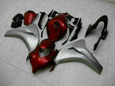 CBR 1000 RR 08-11 Motorrad Vollverkleidung - Rot Silber