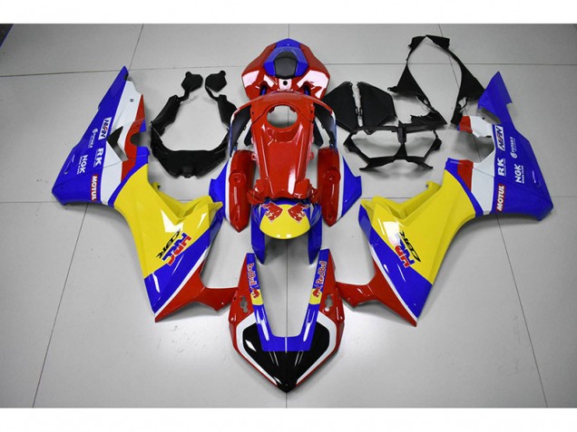 CBR 1000 RR 17-23 Motorrad Verkleidungen - Rot Gelb Blau HRC Rot Bull CBR 1000 RR 17-23 Motorrad Verkleidungen - Rot Gelb Blau HRC Rot Bull