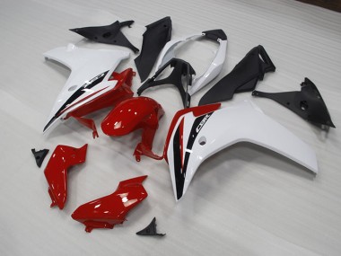 CBR 600 F 11-13 Motorrad Verkleidungen - Rot Weiß Schwarz
