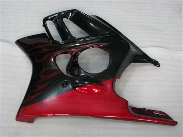 CBR 600 F3 95-98 Motorrad Verkleidungen - Schwarz rote Flamme CBR 600 F3 95-98 Motorrad Verkleidungen - Schwarz rote Flamme