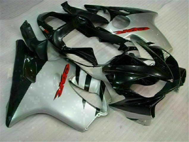 CBR 600 F4i 01-03 Motorrad Verkleidung - Schwarz Silber CBR 600 F4i 01-03 Motorrad Verkleidung - Schwarz Silber