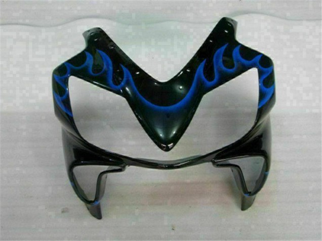 CBR 600 F4i 01-03 Motorrad Verkleidungen - Blau Flammen