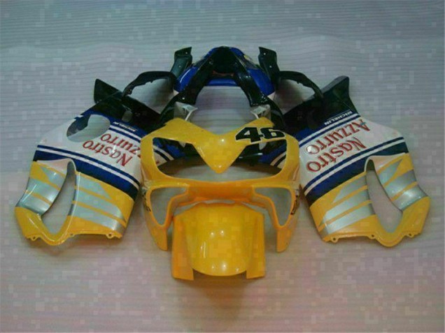 CBR 600 F4i 01-03 Motorrad Verkleidungen - Gelb Silber Nastro Azzurro CBR 600 F4i 01-03 Motorrad Verkleidungen - Gelb Silber Nastro Azzurro