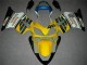 CBR 600 F4i 01-03 Motorrad Verkleidungen - Gelb Weiß