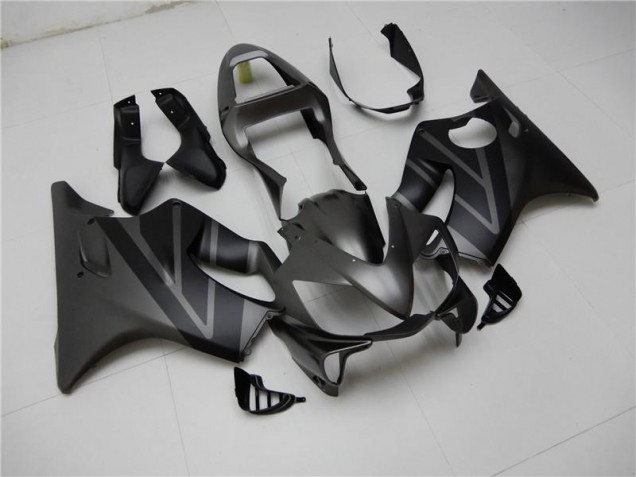 CBR 600 F4i 01-03 Motorrad Verkleidungen - Matt Schwarz Grau CBR 600 F4i 01-03 Motorrad Verkleidungen - Matt Schwarz Grau