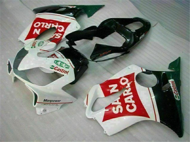 CBR 600 F4i 01-03 Motorrad Verkleidungen - Rot Weiß Schwarz San Carlo CBR 600 F4i 01-03 Motorrad Verkleidungen - Rot Weiß Schwarz San Carlo