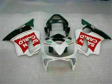 CBR 600 F4i 01-03 Motorrad Verkleidungen - Rot Weiß Schwarz San Carlo