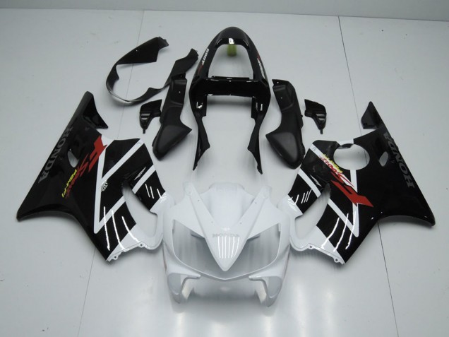 CBR 600 F4i 01-03 Motorrad Verkleidungen - Schwarz Weiß CBR 600 F4i 01-03 Motorrad Verkleidungen - Schwarz Weiß