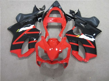 CBR 600 F4i 01-03 Motorrad Vollverkleidung - Rot Schwarz