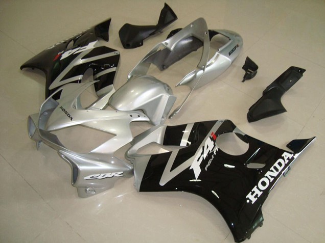 CBR 600 F4i 04-07 Motorrad Verkleidung - Schwarz Silber CBR 600 F4i 04-07 Motorrad Verkleidung - Schwarz Silber