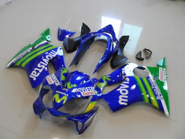 CBR 600 F4i 04-07 Motorrad Verkleidungen - Blaus Movistar Castrol