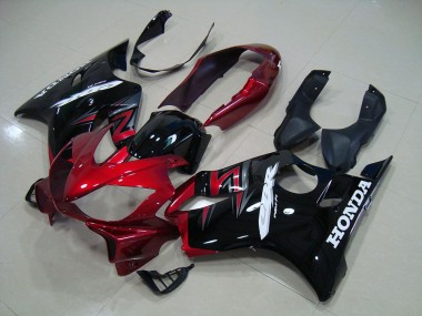 CBR 600 F4i 04-07 Motorrad Verkleidungen - Candy Rot Schwarz