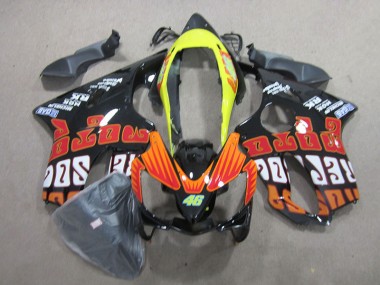 CBR 600 F4i 04-07 Motorrad Verkleidungen - Schwarz Rot 46
