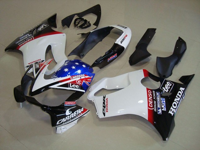 CBR 600 F4i 04-07 Motorrad Verkleidungen - Weiß Blau DENSO HRC Carrera CBR 600 F4i 04-07 Motorrad Verkleidungen - Weiß Blau DENSO HRC Carrera