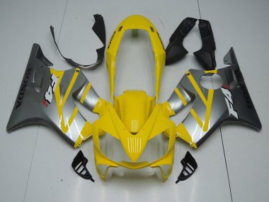 CBR 600 F4i 04-07 Motorrad Vollverkleidung - Gelb Grau
