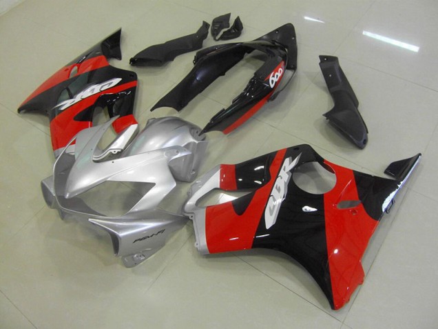CBR 600 F4i 04-07 Motorrad Vollverkleidung - Schwarz Rot Silber CBR 600 F4i 04-07 Motorrad Vollverkleidung - Schwarz Rot Silber