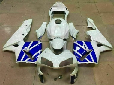 CBR 600 RR 03-04 Motorrad Verkleidung - Weiß Blau