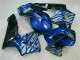 CBR 600 RR 03-04 Motorrad Verkleidungen - Blau mit silberner Flamme CBR 600 RR 03-04 Motorrad Verkleidungen - Blau mit silberner Flamme