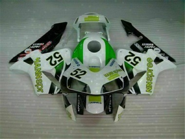 CBR 600 RR 03-04 Motorrad Verkleidungen - Grün Weiß Schwarz