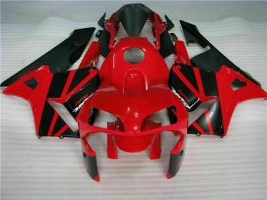 CBR 600 RR 03-04 Motorrad Vollverkleidung - Rot Schwarz