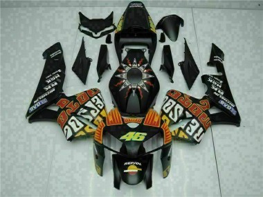 CBR 600 RR 05-06 Motor Vollverkleidung - Schwarz