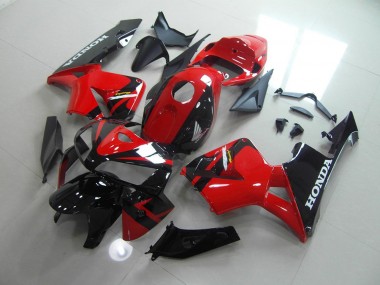 CBR 600 RR 05-06 Motorrad Verkleidung - Rot Schwarz