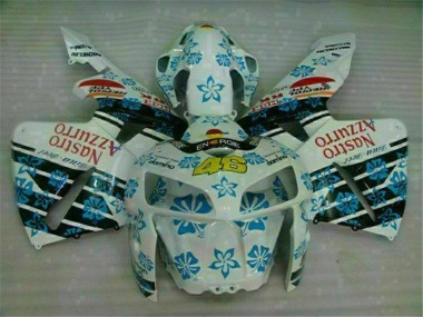 CBR 600 RR 05-06 Motorrad Verkleidung - Weiß Blau Nastro Azzurro 46
