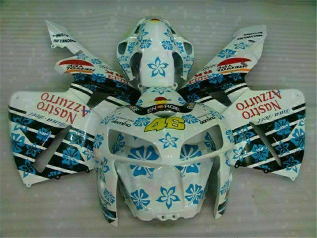 CBR 600 RR 05-06 Motorrad Verkleidung - Weiß Blau Nastro Azzurro 46 CBR 600 RR 05-06 Motorrad Verkleidung - Weiß Blau Nastro Azzurro 46