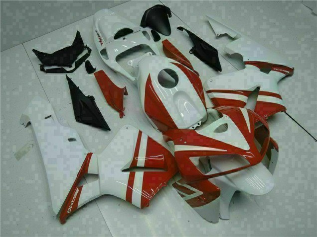CBR 600 RR 05-06 Motorrad Verkleidung - Weiß Rot CBR 600 RR 05-06 Motorrad Verkleidung - Weiß Rot