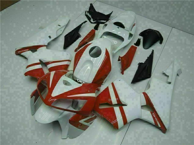 CBR 600 RR 05-06 Motorrad Verkleidung - Weiß Rot CBR 600 RR 05-06 Motorrad Verkleidung - Weiß Rot