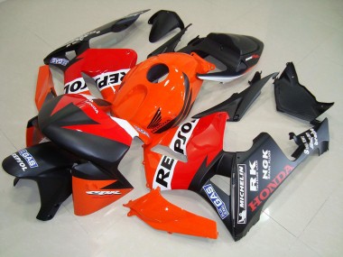 CBR 600 RR 05-06 Motorrad Verkleidungen - Matt Schwarzer Repsol Renn