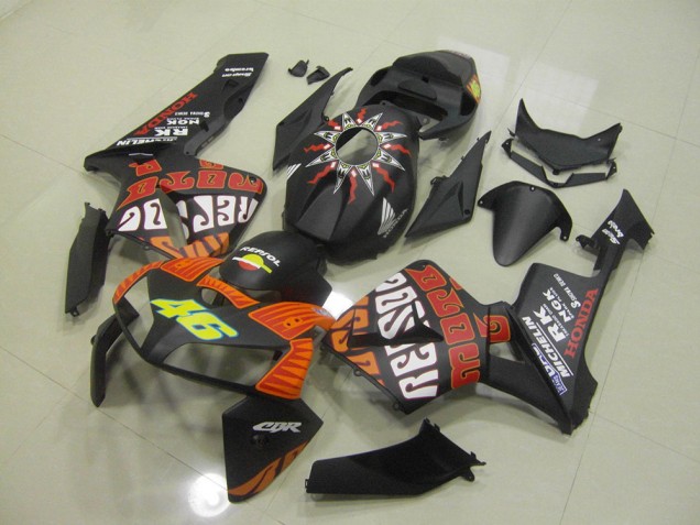 CBR 600 RR 05-06 Motorrad Verkleidungen - Matt Schwarzer Rossi CBR 600 RR 05-06 Motorrad Verkleidungen - Matt Schwarzer Rossi